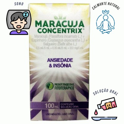 Maracujá Concentrix solução  sem açúcar100 ml
